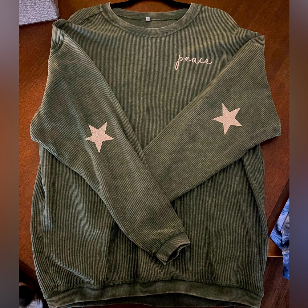 3 gently used Light Blonde corded pullovers